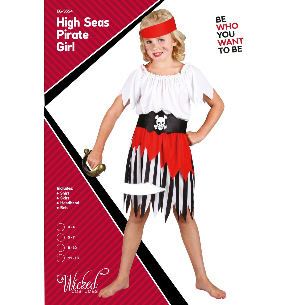 Girls Pirate Costume The High Seas | Merthyr Tydfil | Why Not Shop Online