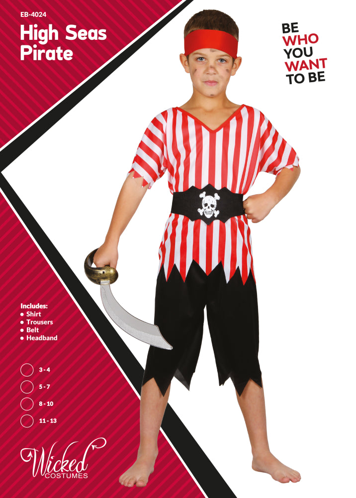 Childrens Pirate Costume The High Seas | Merthyr Tydfil | Why Not Shop Online