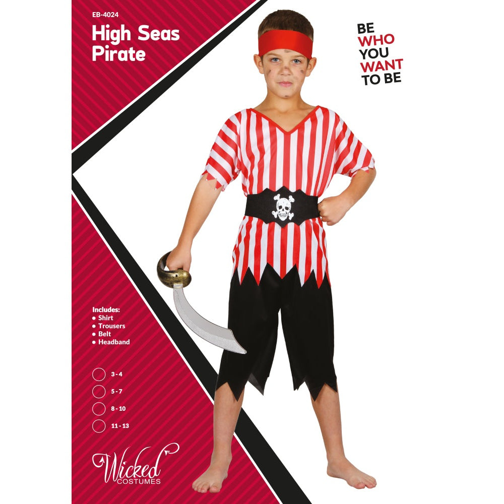 Childrens Pirate Costume The High Seas | Merthyr Tydfil | Why Not Shop Online
