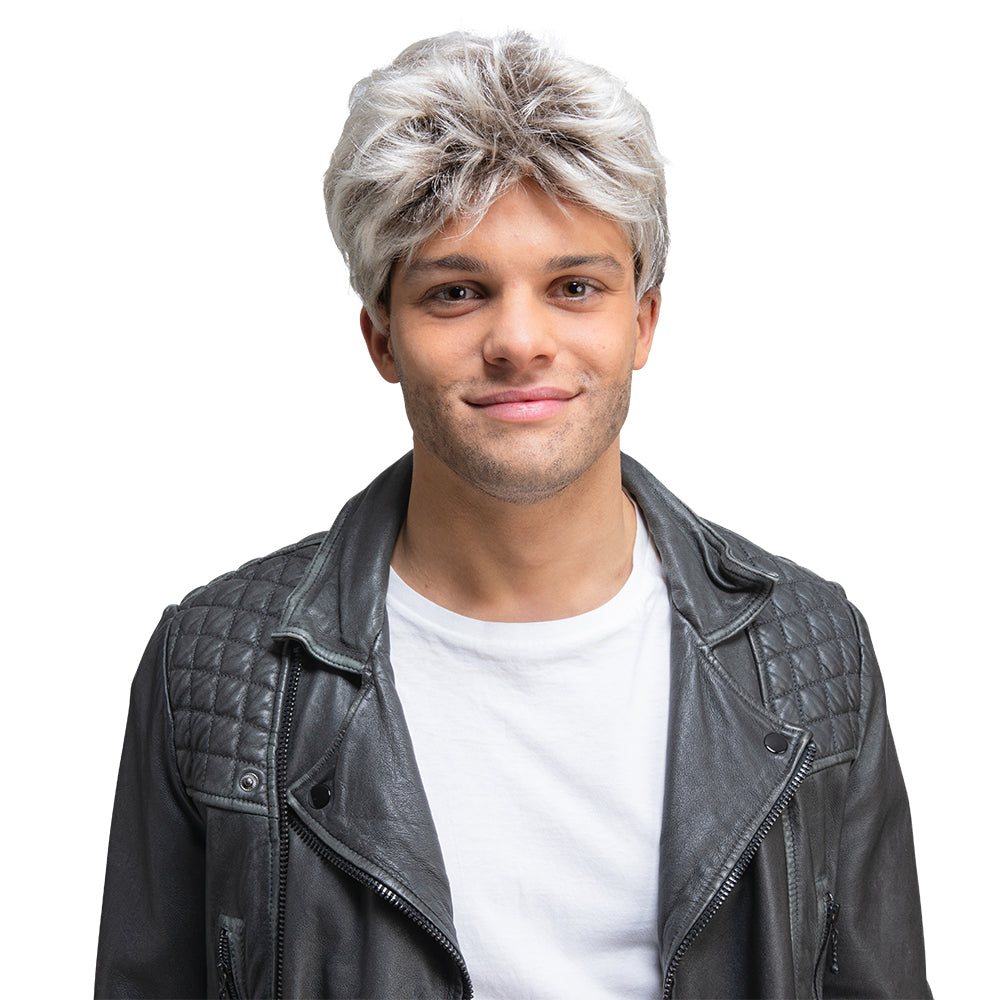 George Michael 1980s Silver Wig