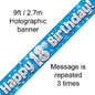 9ft Blue Holographic 18th Birthday Banner | Merthyr Tydfil | Why Not Shop Online
