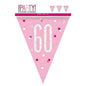 9ft Glitz Pink 60th Flag Banner Bunting | Merthyr Tydfil | Why Not Shop Online