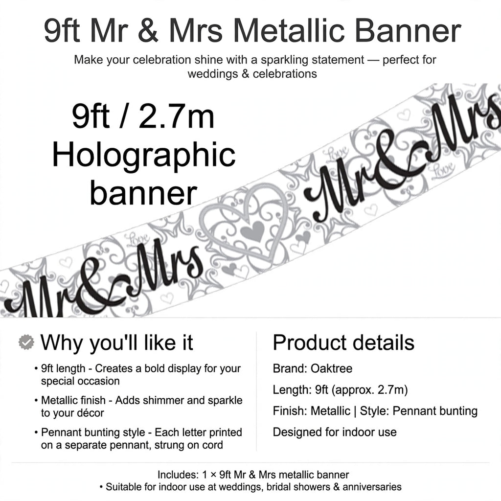 Banner designed for indoor use with cord or ribbon for hanging