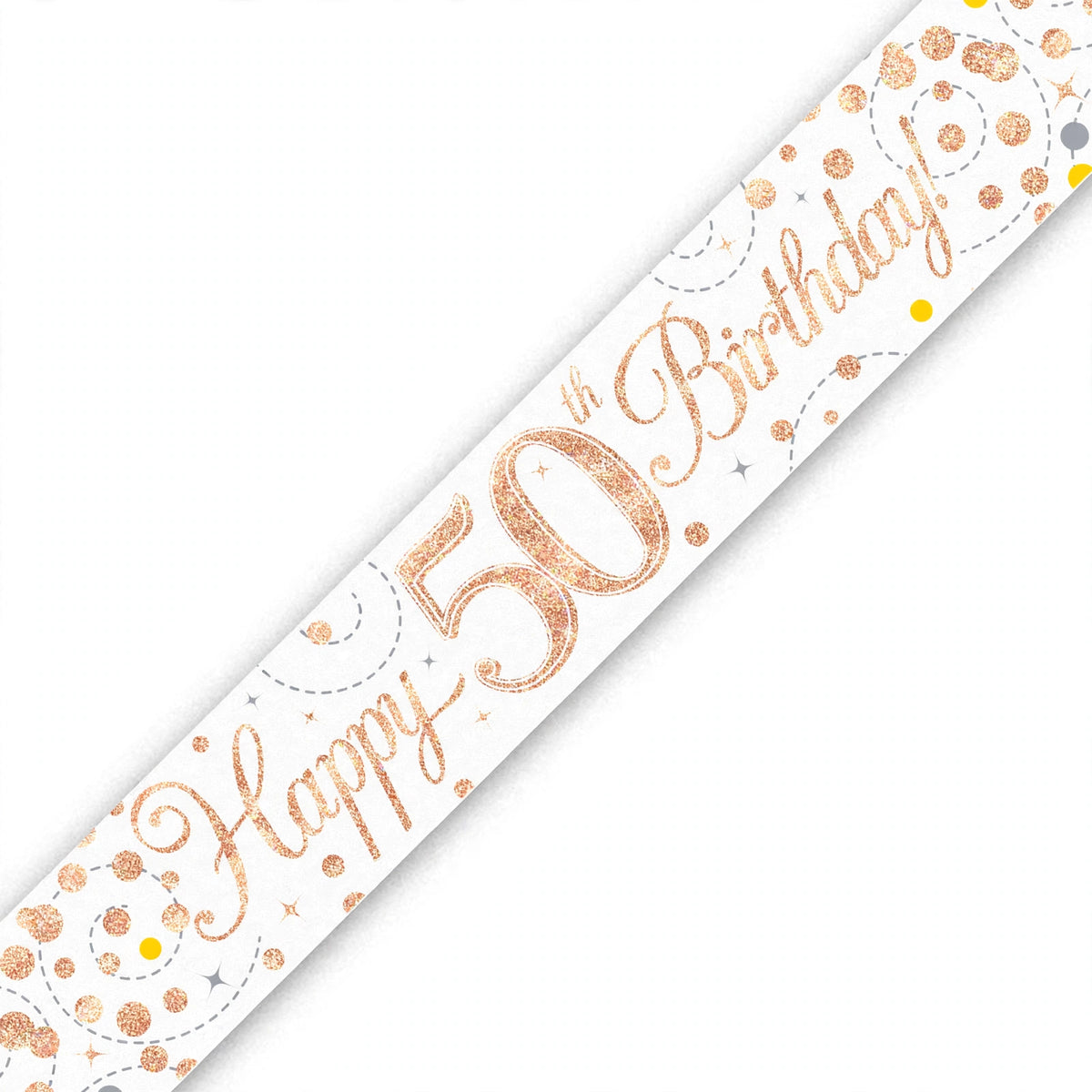 Alternative view of the Oaktree Sparkling Fizz 50th Birthday Banner