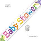 Multi-Colour Baby Shower Elephants Banner 9ft