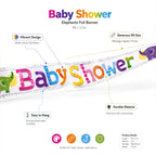 Multi-Colour Baby Shower Elephants Banner 9ft