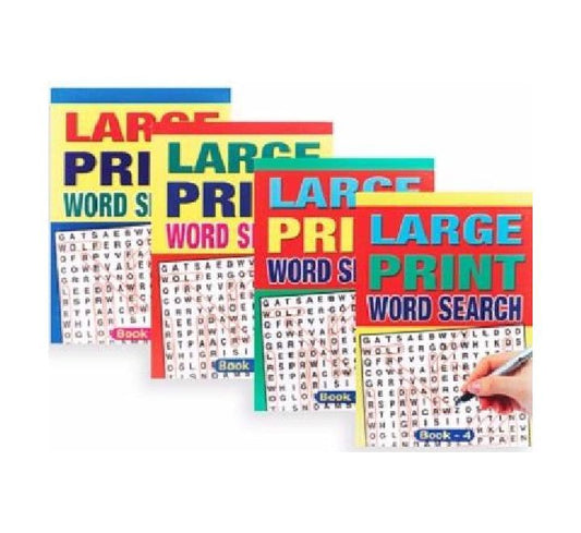 A5 Large Print Word Search Books Assorted Designs | Merthyr Tydfil | Why Not Shop Online