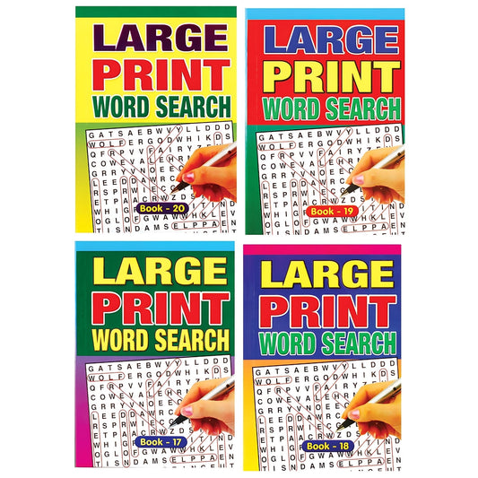 A5 Large Print Word Search Books Assorted Designs | Why Not Shop