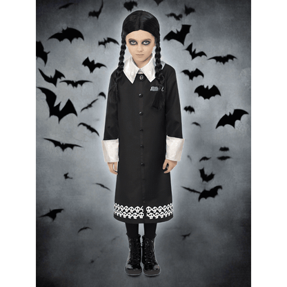 Addams Family Girls Wednesday Fancy Dress Costume Small Age 4-6 Years | Merthyr Tydfil | Why Not Shop Online