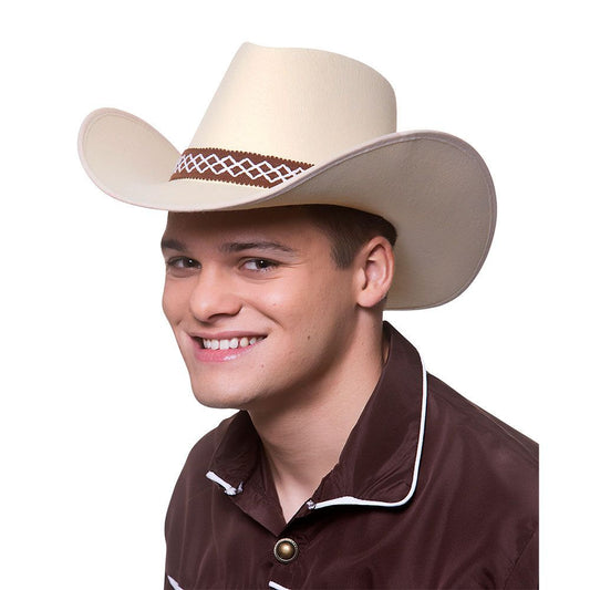 Adult Texan Cowboy Hat Fancy Dress Party Accessory (Sand) | Merthyr Tydfil | Why Not Shop Online