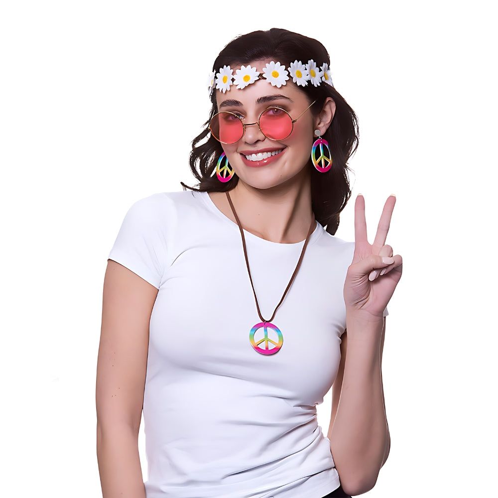 Adult Womens Hippie Fancy Dress Kit | Why Not Shop