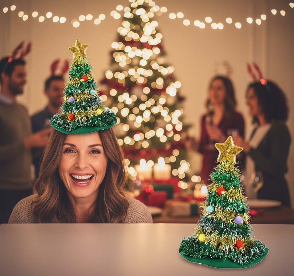 Adult Christmas Tree Hat | Merthyr Tydfil | Why Not Shop Online