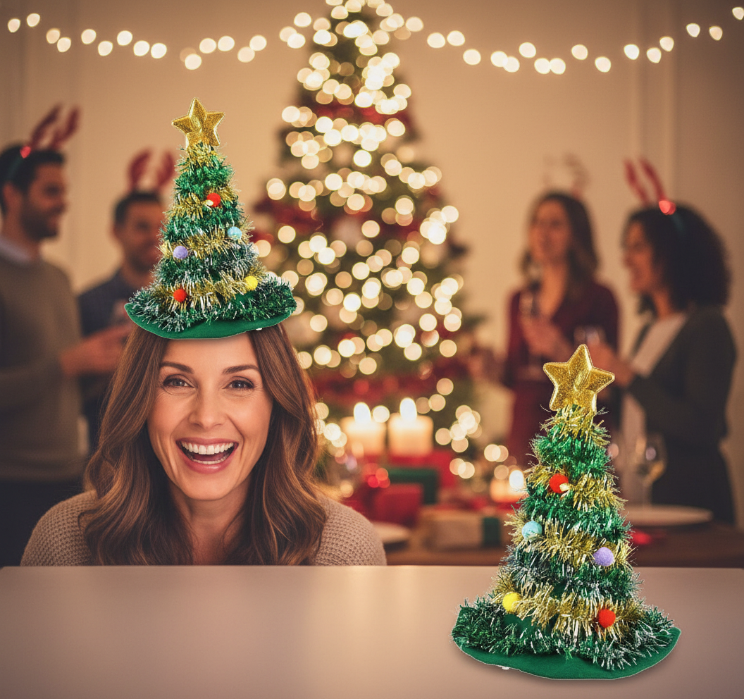 Adult Christmas Tree Hat | Merthyr Tydfil | Why Not Shop Online