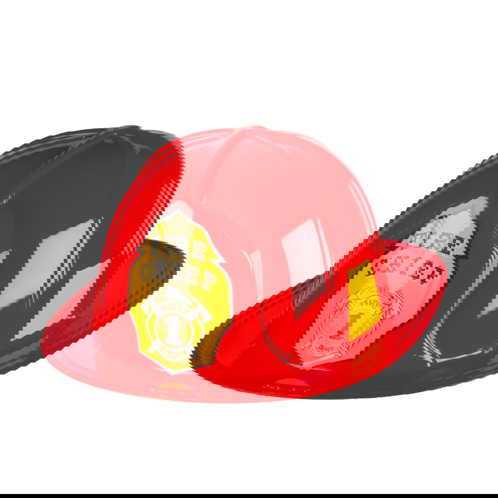 Adult Fire Chief Helmet: Red & Yellow Costume Accessory | Merthyr Tydfil | Why Not Shop Online