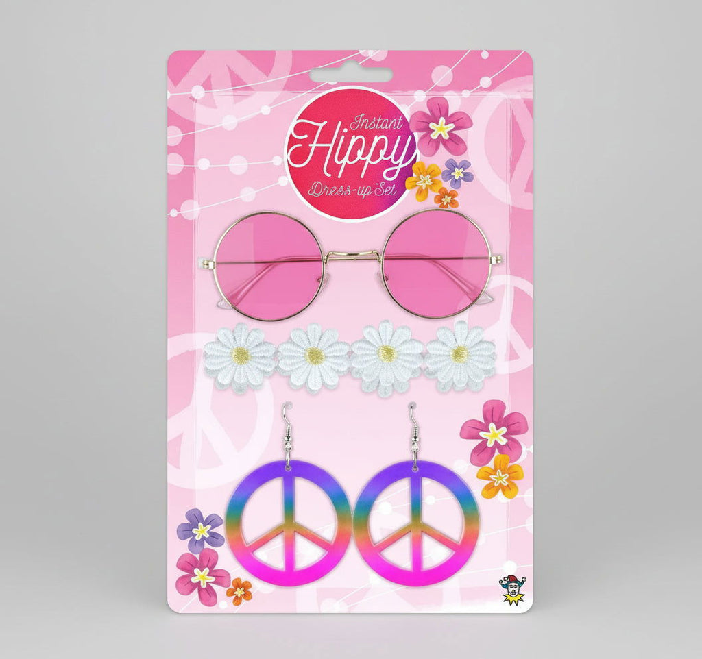 Adult Hippie Fancy Dress Set 4 Pieces | Merthyr Tydfil | Why Not Shop Online