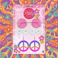 Adult Hippie Fancy Dress Set 4 Pieces - Why Not Shop