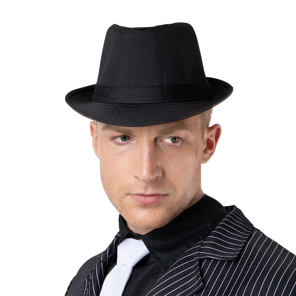 Adults Black Trilby Hats - Why Not Shop