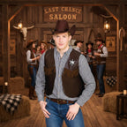 Wicked Costumes Cowboy Sheriff Waistcoat - Dark Brown - Why Not Shop