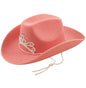 Adults Pink Cowboy Hats With Silver Tiara | Why Not Shop