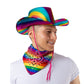 Adults Texan Cowboy Hat Metallic Rainbow Colours | Why Not Shop