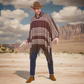 Adults Western Cowboy Ponchos Brown And White | Why Not Shop