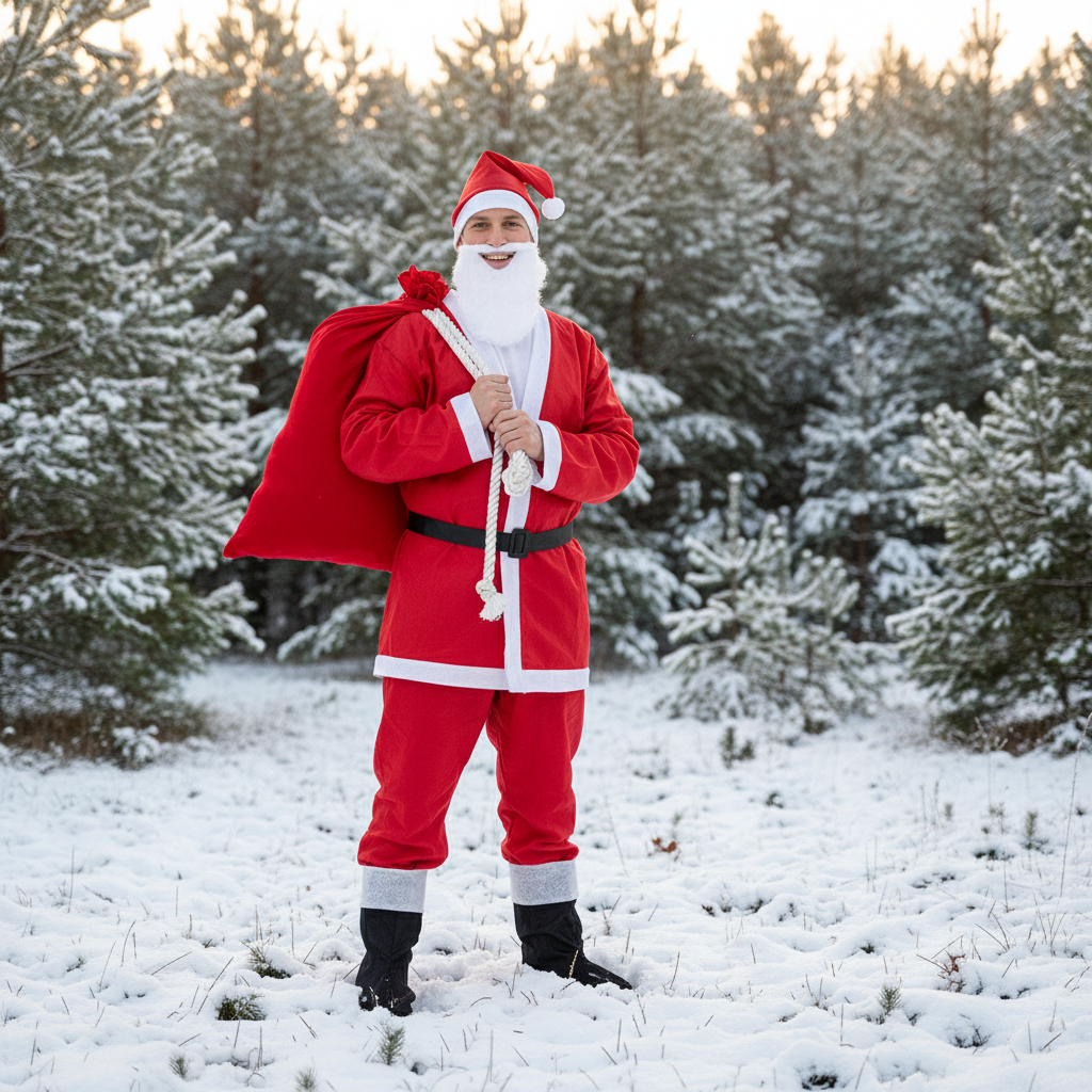 Adults Santa Claus Costume 6 Piece Set | Merthyr Tydfil | Why Not Shop Online