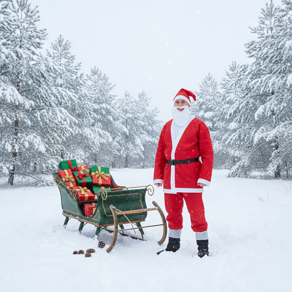 Adults Santa Claus Costume 6 Piece Set | Merthyr Tydfil | Why Not Shop Online