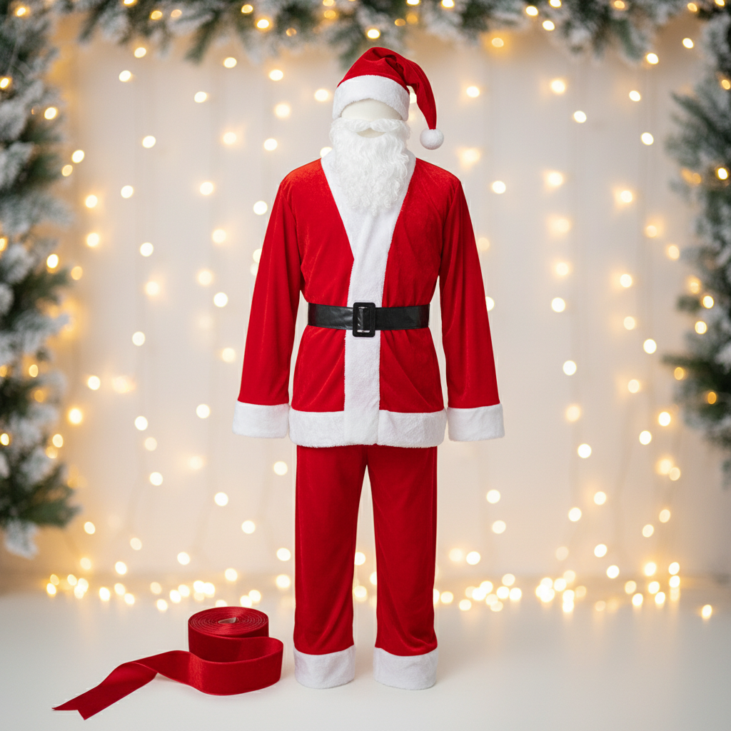 Adults Santa Claus Costume 6 Piece Set | Merthyr Tydfil | Why Not Shop Online