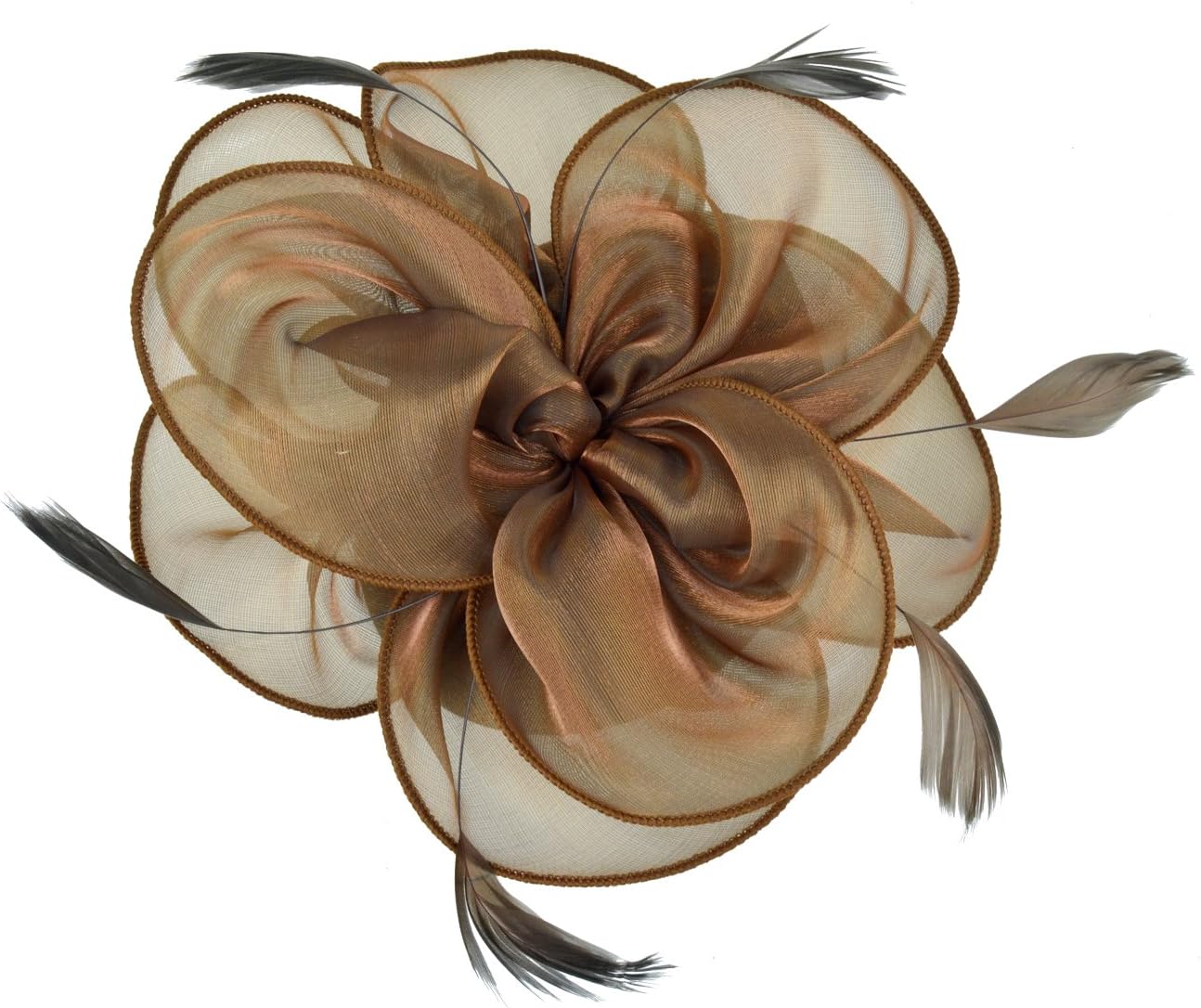 Womens Brown Fascinator With Feathers on a Headband and a Clip | Merthyr Tydfil | Why Not Shop Online