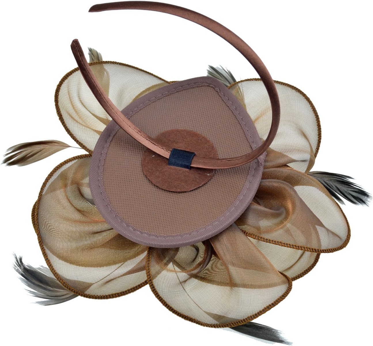 Womens Brown Fascinator With Feathers on a Headband and a Clip | Merthyr Tydfil | Why Not Shop Online