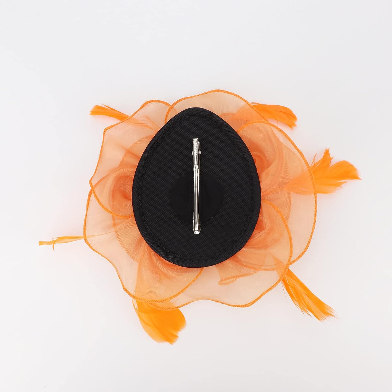 Womens Orange Fascinator With Feathers on a Headband and a Clip | Merthyr Tydfil | Why Not Shop Online