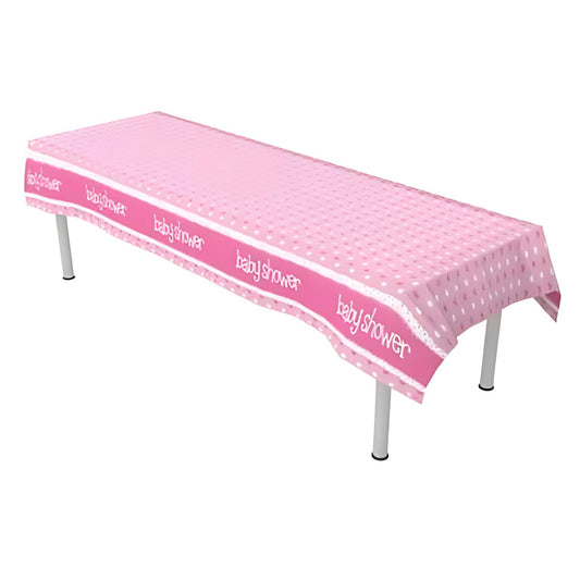 Baby Shower Pink Plastic Table Covers | Why Not Shop