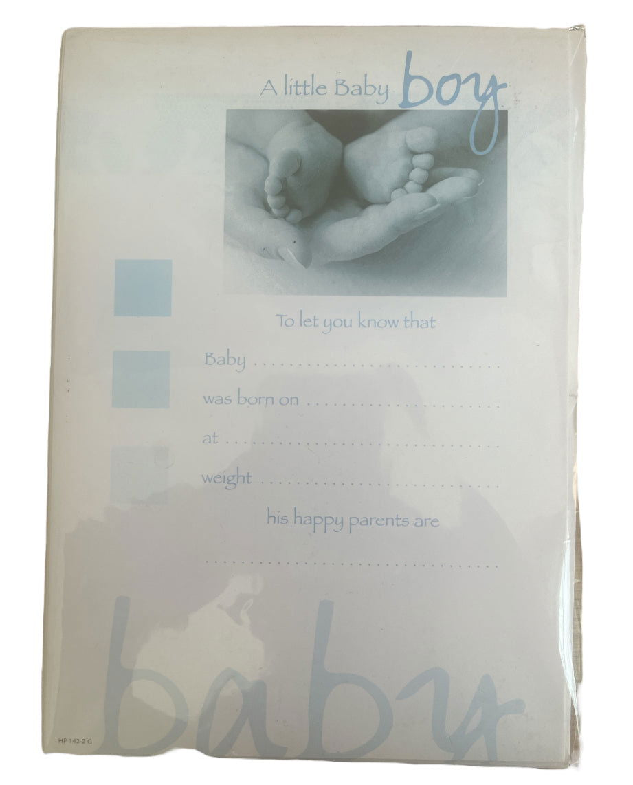 Babys Birth Announcement 20 Sheets & Envelopes | Why Not Shop