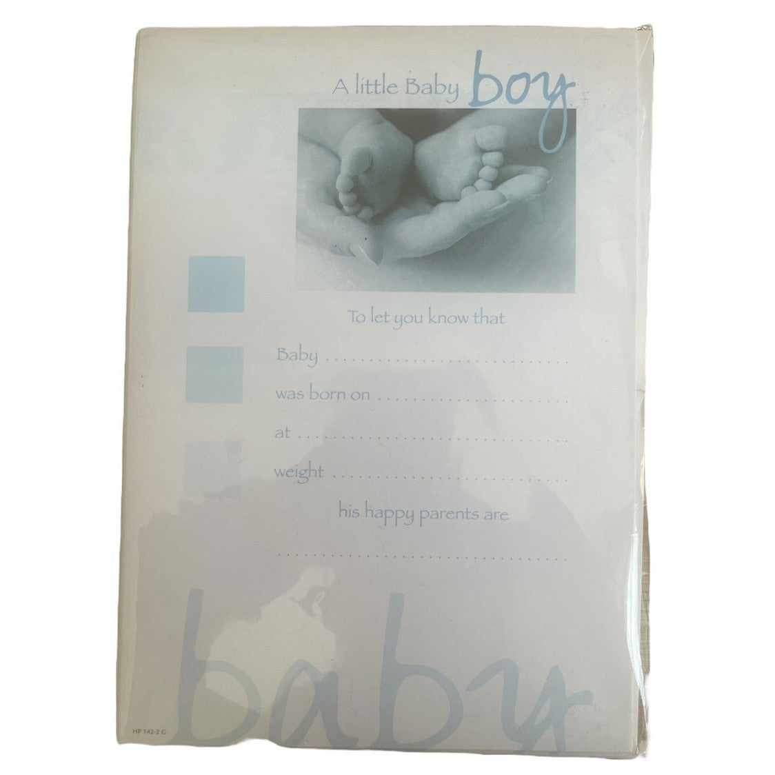 Babys Birth Announcement 20 Sheets & Envelopes | Why Not Shop