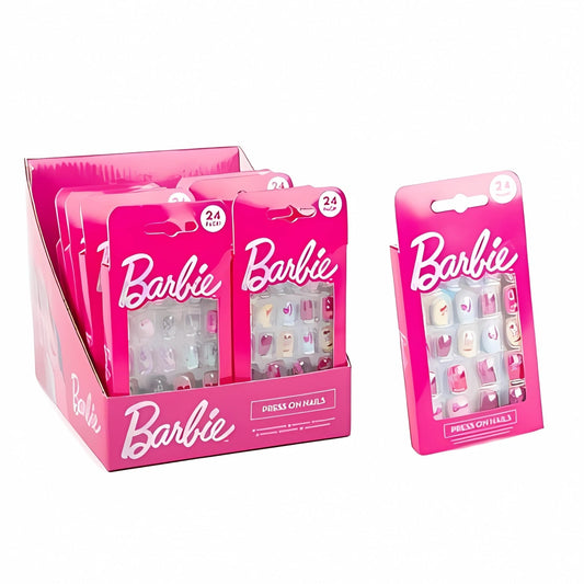 Barbie Press On False Nails For Girls Pack of 24 | Merthyr Tydfil | Why Not Shop Online