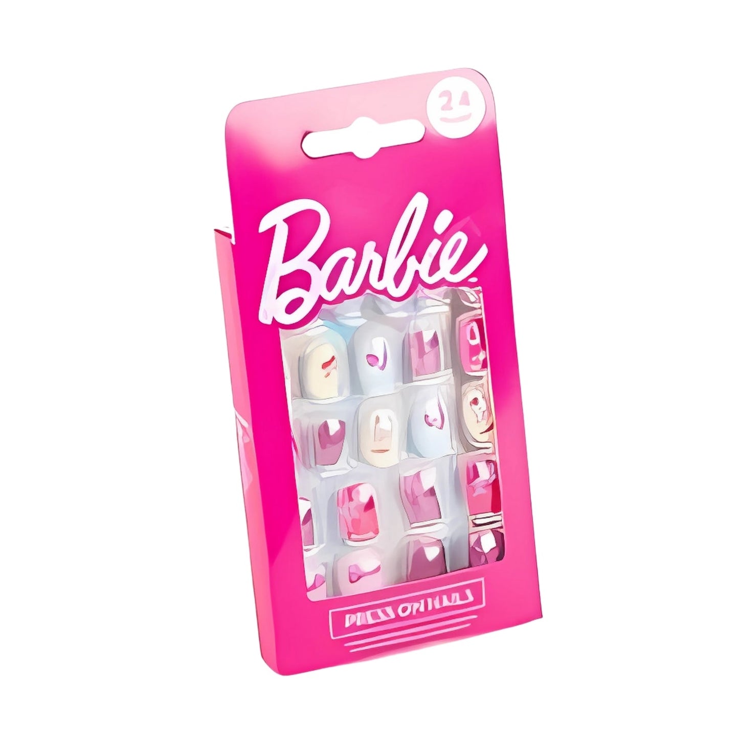Barbie Press On False Nails For Girls Pack of 24 | Merthyr Tydfil | Why Not Shop Online