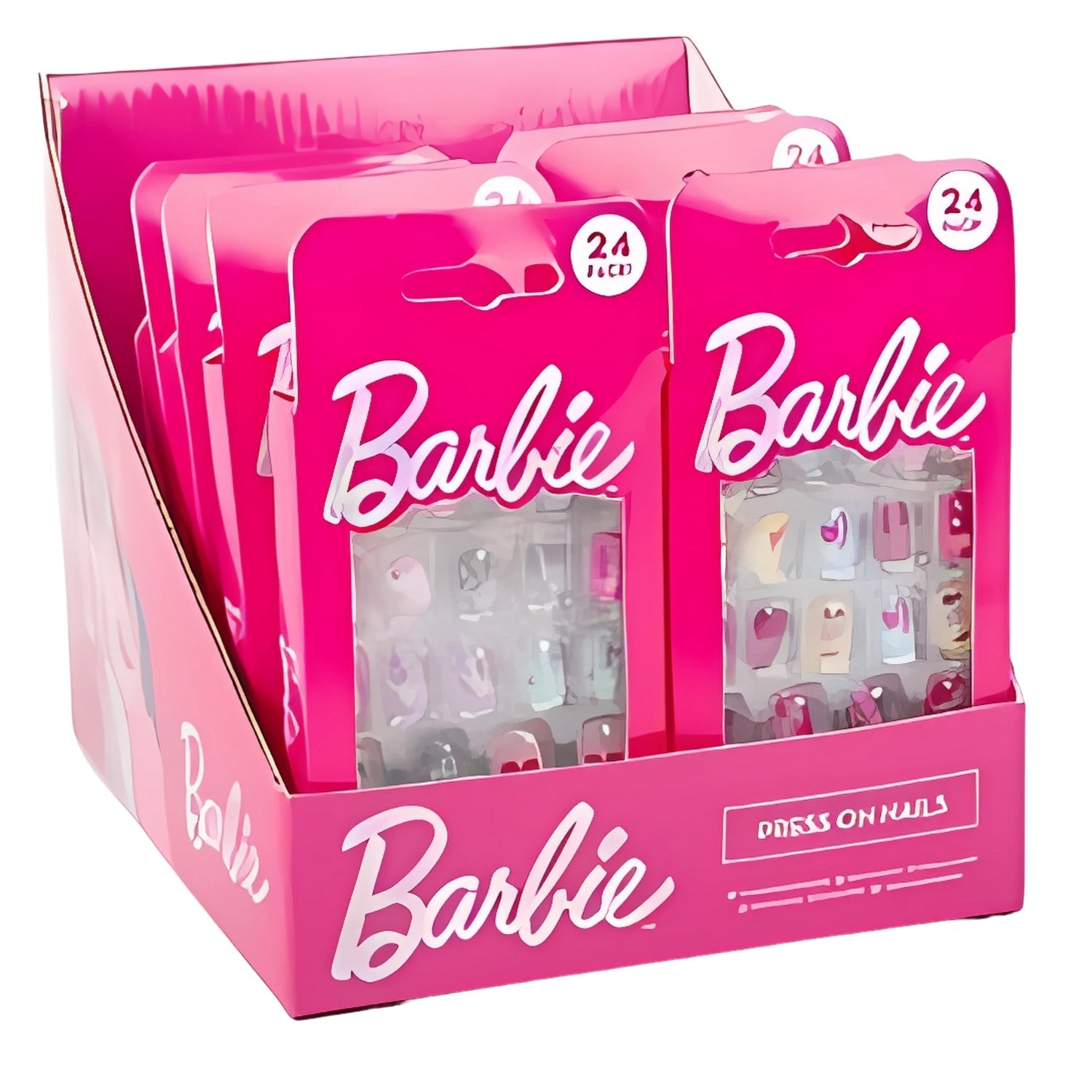 Barbie Press On False Nails For Girls Pack of 24 | Merthyr Tydfil | Why Not Shop Online