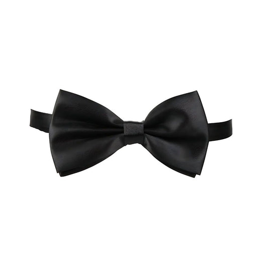 Black Satin Bow Tie Adjustable | Why Not Shop