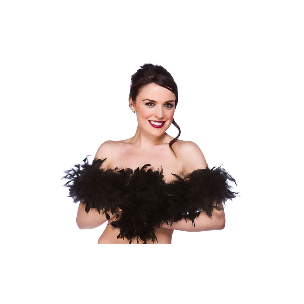 Black Feather Boas 60gm 1.7m