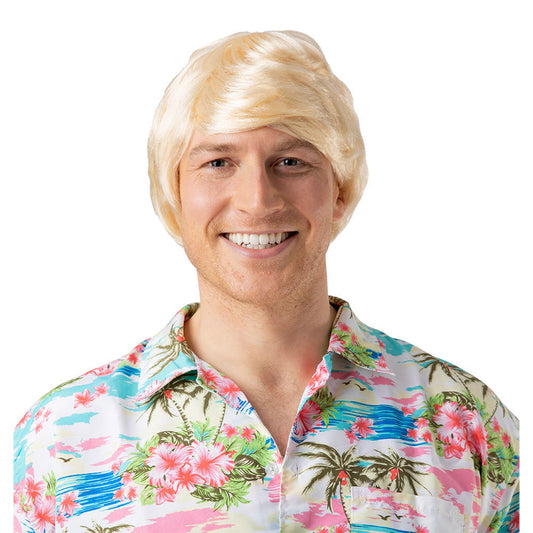 Blonde Mens Cool Guy Fancy Dress Costume Wig - Blonde Blonde One Size | Merthyr Tydfil | Why Not Shop Online
