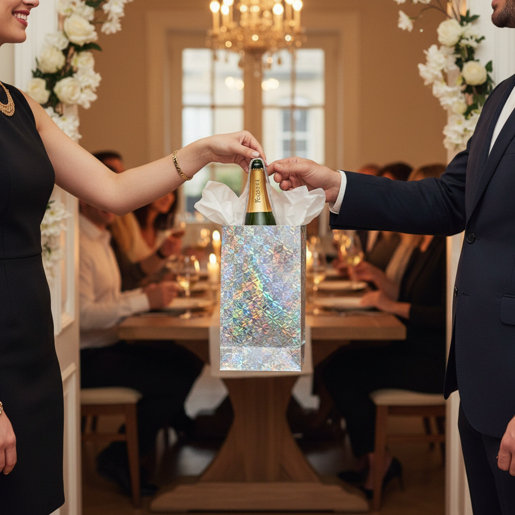 Bottle Giftbags Holographic Assorted Designs | Merthyr Tydfil | Why Not Shop Online