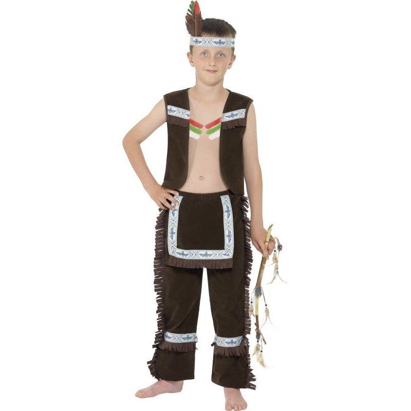 Boys Indian Boy Fancy Dress Costume, Brown Medium 7-9 Years | Merthyr Tydfil | Why Not Shop Online