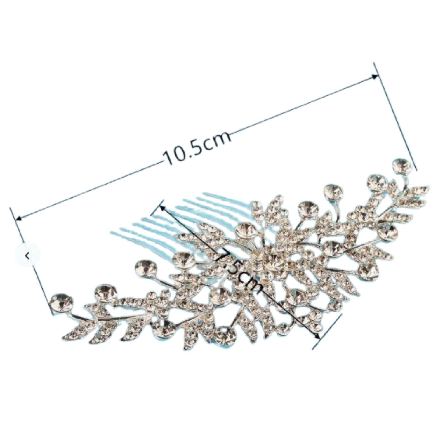 Bridal Headpiece Rhinestone Tiara Hair Comb | Why Not Shop