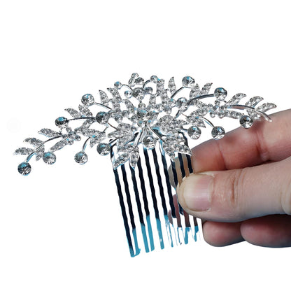 Bridal Headpiece Rhinestone Tiara Hair Comb | Why Not Shop