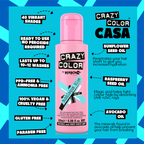 Crazy Color Bubblegum Blue Semi-Permanent Hair Dye 100ml