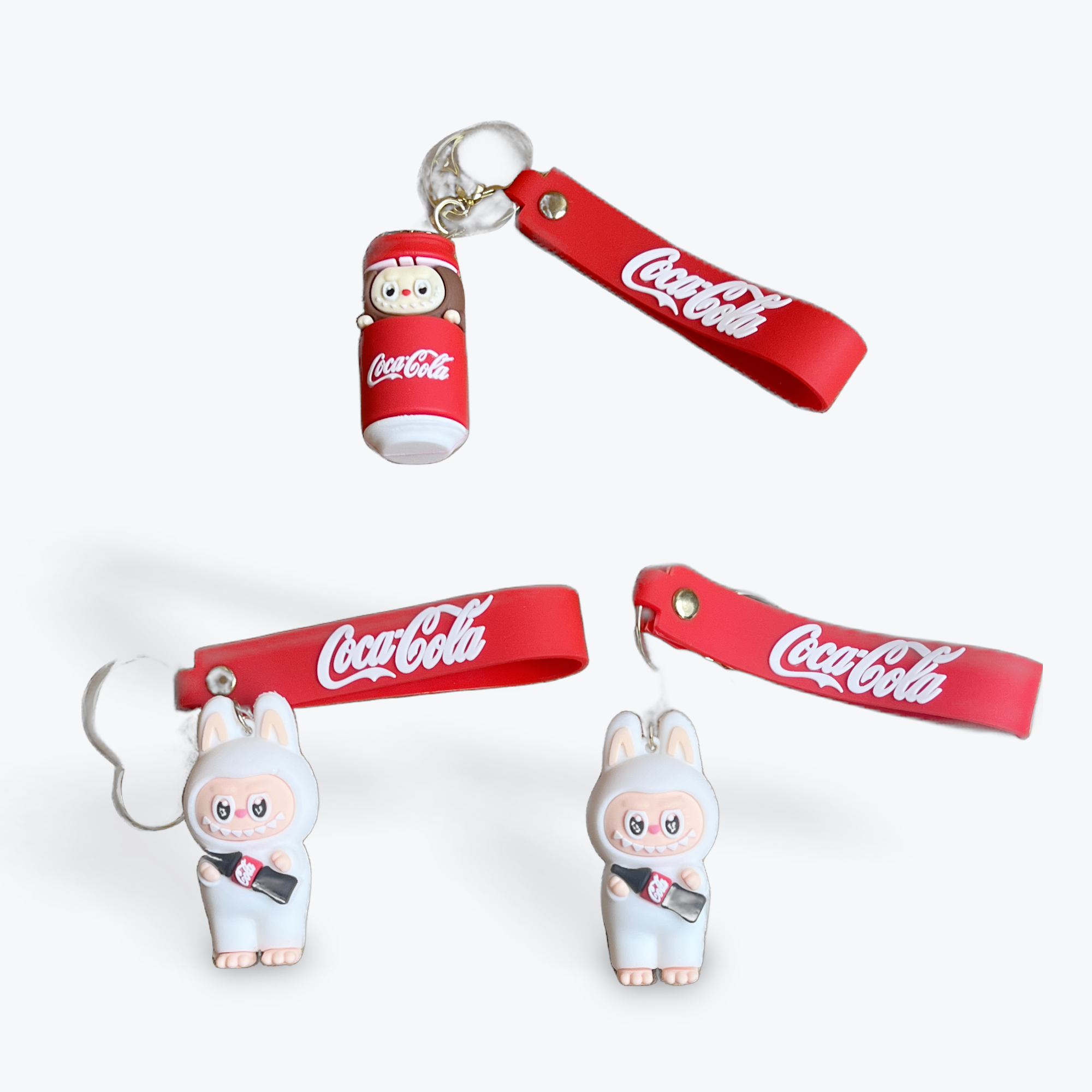 Genuine Coca Cola Series Vinyl Face Labubu Dolls Keyring With Coca Cola Strap | Merthyr Tydfil | Why Not Shop Online