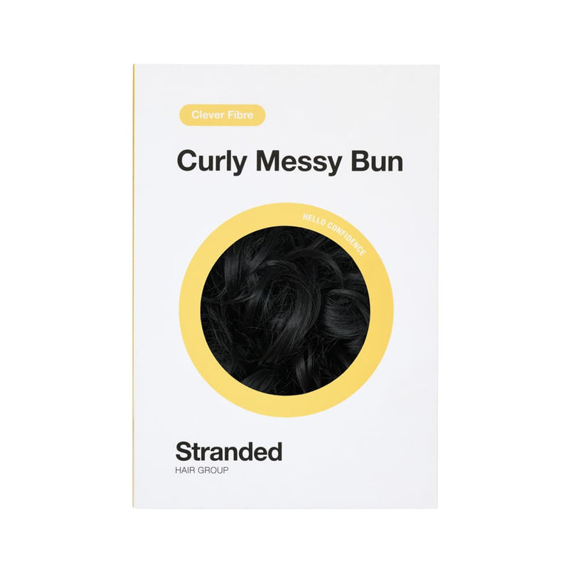 Heat Resistant Curly Messy Hair Bun - 1 Black Magic