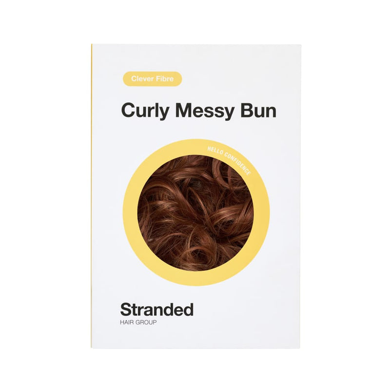 Heat Resistant Curly Messy Hair Bun Rich Cinnamon Brown - 33/30 Sunrose