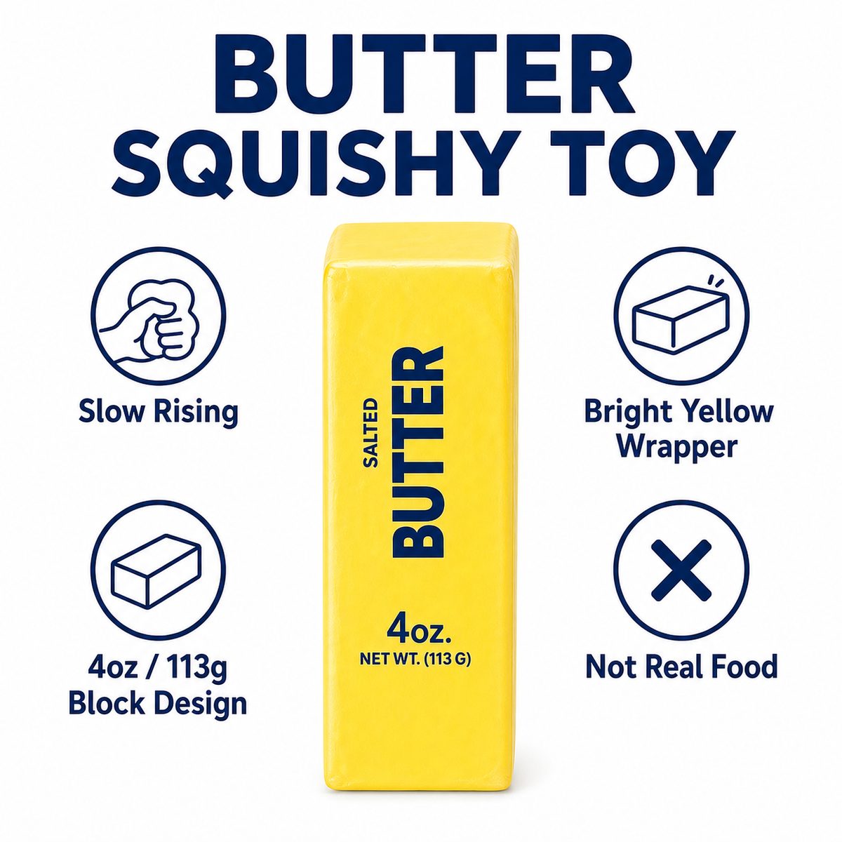 Butter squishy toy slow-rise feature overview