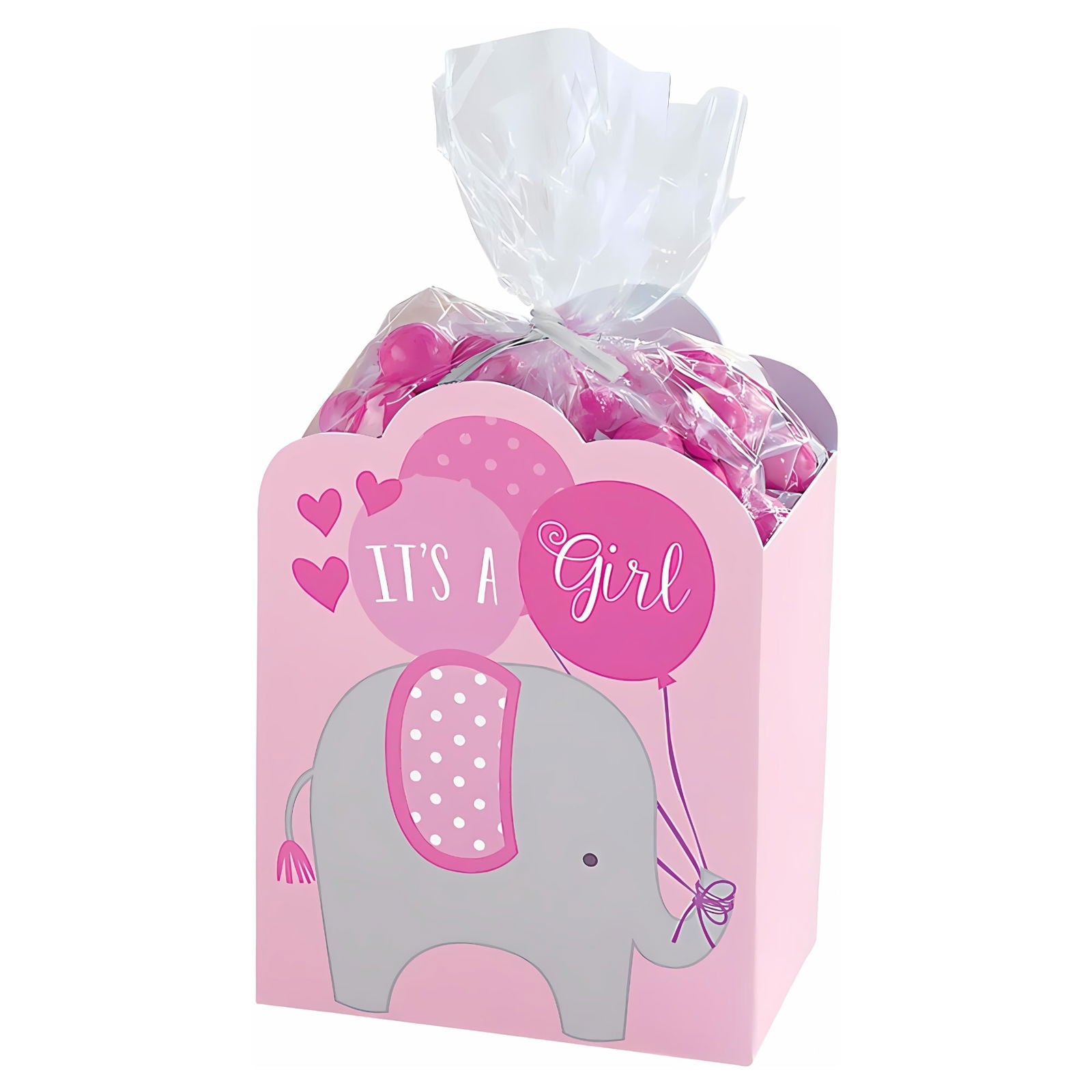 Cardstock and Ribbons It's a Girl Party Favour Boxes, Pink 50g | Why Not Shop